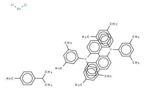 Chloro{(R)-(+)-2,2'-bis[di(3,5-xylyl)phosphino]-1,1'-binaphthyl}(p-cymene)ruthenium(II) chloride [RuCl(p-cymene)((R)-xylbinap}]Cl