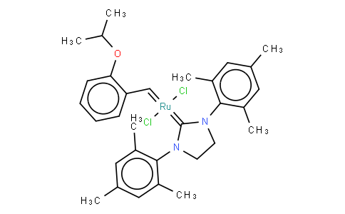 (1,3-双-(2,4,6-三甲基苯基)-2-咪唑烷亚基)二氯(邻异丙氧基苯亚甲基)合钌