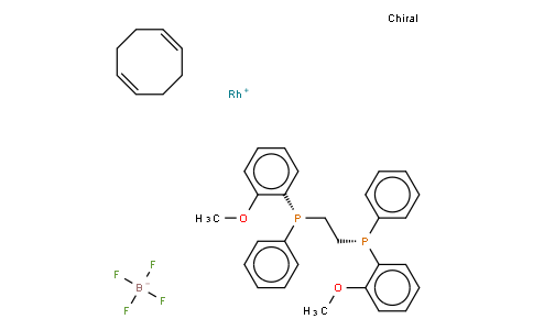 (R,R)-(-)-1,2-双[(邻甲氧基苯基)(苯基)膦基]乙烷(1,5-环辛二烯)铑(I)四氟硼酸