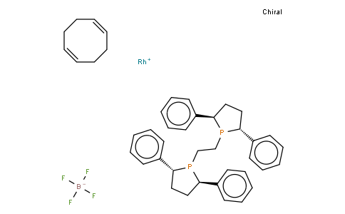 (-)-1,2-二((2R,5R)-2,5-二苯基磷杂唑基桥)乙烷(1,5-环辛二烯)铑(I)四氟硼酸