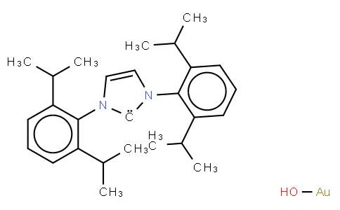 1,3-Bis(2,6-di-i-propylphenyl)imidazol-2-ylidenegold(I) hydroxide, min. 97%