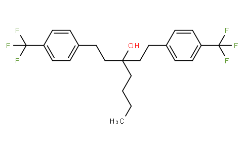 1,5-bis-(4-trifluoromethylphenyl) -3-butyl-3-pentanol