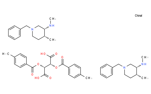 (3R,4R)-1-Benzyl-N,4-dimethylpiperidin-3-amine ((2R,3R)-2,3-bis((4-methylbenzoyl)oxy)succinate) (2:1)