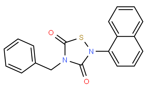 4-Benzyl-2-(naphthalen-1-yl)-[1,2,4]thiadiazolidine-3,5-dione