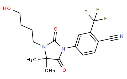 4-(3-(4-Hydroxybutyl)-4,4-dimethyl-2,5-dioxoimidazolidin-1-yl)-2-(trifluoromethyl)benzonitrile