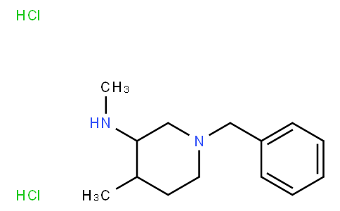 N,4-Dimethyl-1-(phenylmethyl)-3-piperidinamine hydrochloride (1:2)