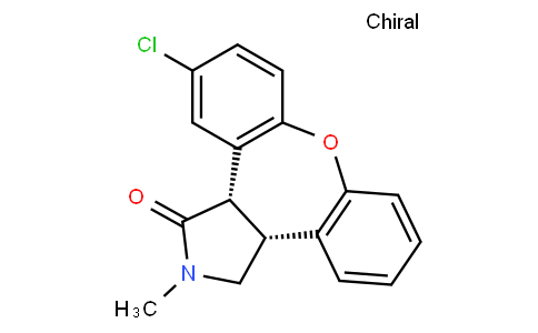 1H-Dibenz[2,3:6,7]oxepino[4,5-c]pyrrol-1-one, 11-chloro-2,3,3a,12b-tetrahydro-2-Methyl-, (3aR,12bS)-rel-