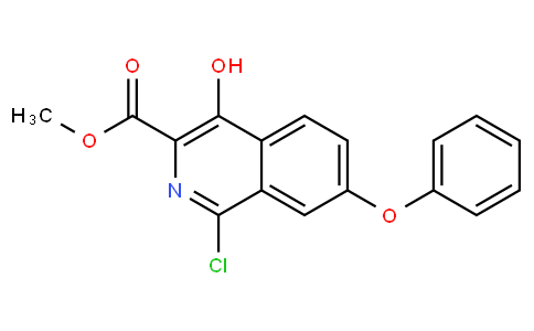 methyl-1-chloro-4-hydroxy-7-phenoxyisoquinoline-3-carboxylate