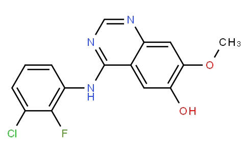 4((3-chloro-2‐fluorophenyl)amino)-7-methoxyquinazolin-6-ol
