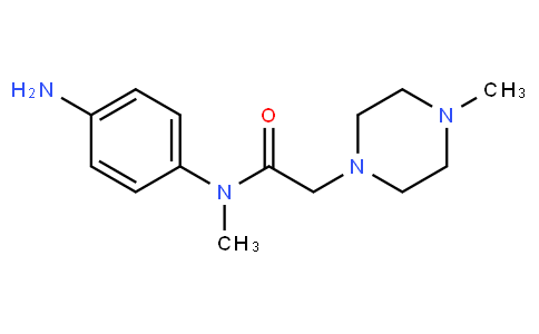 N-(4-aminophenyl)-N-methyl-2-(4‐methylpiperazin-1-yl)acetamide
