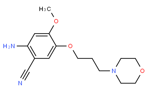 2-Amino-4-Methoxy-5-(3-Morpholinopropoxy)benzonitrile