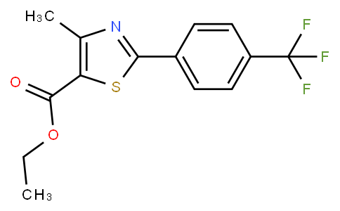 Ethyl 4-methyl-2-[4-(trifluoromethyl)phenyl]-1,3-thiazole-5-carboxylate