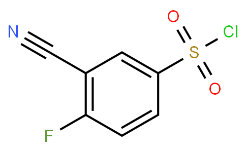 3-CYANO-4-FLUOROBENZENESULFONYL CHLORIDE