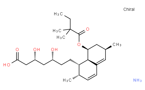 (3R,5R)-7-[(1S,2S,6R,8S,8aR)-8-(2,2-二甲基丁酰氧基)-1,2,6,7,8,8a-六氢-2,6-二甲基-1-萘基]-3,5-二羟基庚酸铵