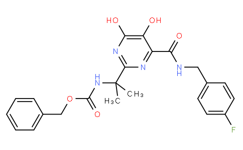 benzyl 1-(4-{[(4-fluorobenzyl)amino]carbonyl}-5,6-dihydroxypyrimidin-2-yl)-1-methylethylcarbamate