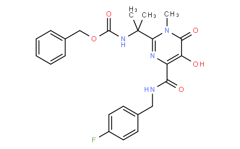 Benzyl[1-[4-[[(4-fluorobenzyl)amino]carbonyl]-5-hydroxy-1-methyl-6-oxo-1,6-dihydropyrimidin-2-yl]- 1-methylethyl]carbamate