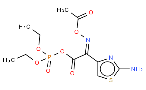 4-THIAZOLEACETIC ACID, ALPHA-[(ACETYLOXY)IMINO]-2-AMINO-, ANHYDRIDE WITH DIETHYL HYDROGEN PHOSPHATE, (Z)-