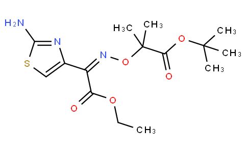 Ethyl 2-(2-aminothiazole-4-yl)-2-(1-tert-butoxycarbonyl-1-methylethoxyimino)acetate