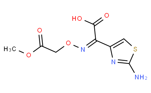 (Z)-2-(Methoxycarbonylmethoxyimino)-2-(2-aminothiazol-4-yl)acetic acid