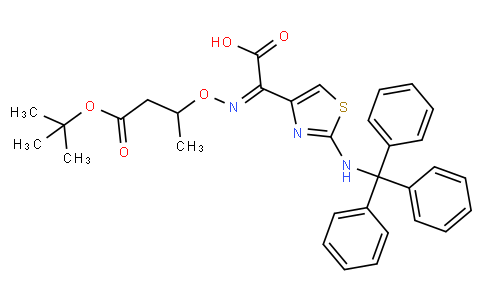 (Z)-2-(tert-Butoxycarbonylprop-2-oxyimino)-2-(2-tritylaminothiazol-4-yl)acetic acid