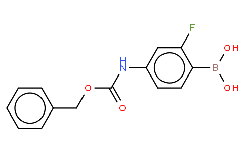 CarbaMic acid, (4-borono-3-fluorophenyl)-, C-(phenylMethyl) ester (9CI)