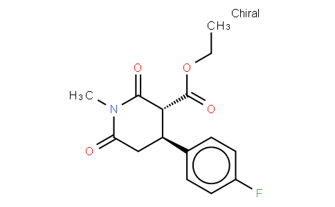 (+/-)反式-3-乙氧碳基-4-(4-氟苯基)-N-甲基哌啶-2,6-二酮