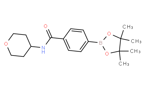N-(tetrahydro-2H-pyran-4-yl)-4-(4,4,5,5-tetramethyl-1,3,2-dioxaborolan-2-yl)benzamide