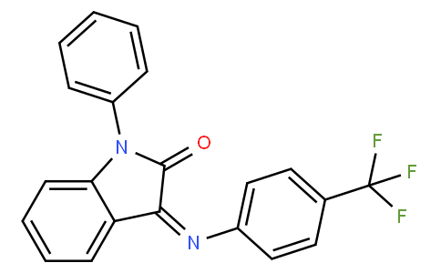 (Z)-1-Phenyl-3-(4-(trifluoromethyl)phenylimino)indolin-2-one