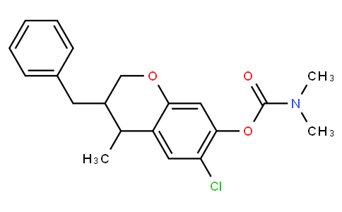 3-benzyl-6-chloro-3,4-dihydro-4-methyl-2H-chromen-7-yl dimethylcarbamate