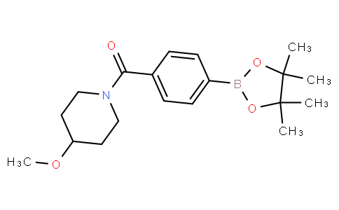 (4-methoxypiperidin-1-yl)(4-(4,4,5,5-tetramethyl-1,3,2-dioxaborolan-2-yl)phenyl)methanone