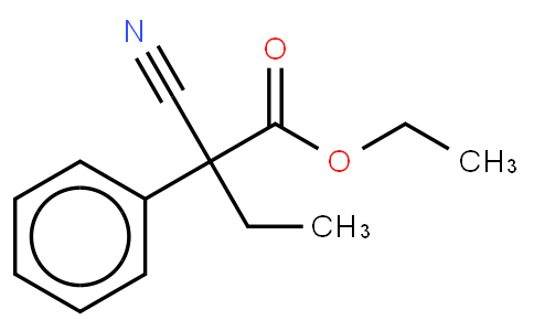 Ethyl-2-phenyl-2-cyanobutylate