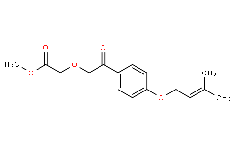 2-Methoxycarbonylmethoxy-4'-(3-methyl-2-butenyloxy)acetophenone