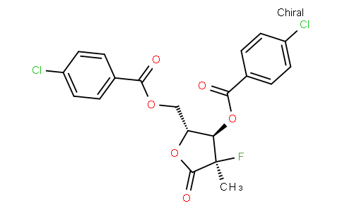 (2R)-2-脱氧-2-氟-2-甲基-D-赤式戊糖酸 gamama-内酯 3,5-双(4-氯苯甲酸)酯