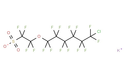 2-[(6-chloro-1,1,2,2,3,3,4,4,5,5,6,6-dodecafluorohexyl)oxyl]-1,1,2,2-tetrafluoroethanesulfonic acid,potassium salt