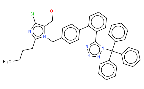 [2-丁基-4-氯-1-[(2'-(1-三苯甲基-1H-四氮唑-5-基)联苯-4-基)甲基)-1H-咪唑-5-基)甲醇