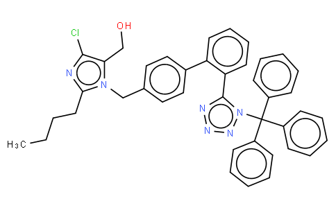 2-Butyl-4-chloro-5-hydroxymethyl-1-[[2'-(1H-2-triphenylmethyl-tetrazol-5-yl)biphenyl-4-yl]methyl]imidazole