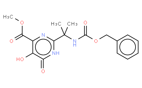 Methyl 2-(2-(benzyloxycarbonylamino)propan-2-yl)-5-hydroxy-6-oxo-1,6-dihydropyrimidine-4-carboxylate(Raltegravir)