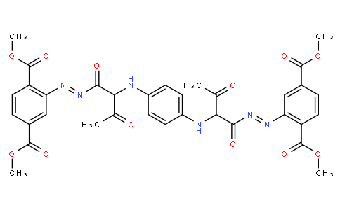 tetramethyl 2,2'-[1,4-phenylenebis[imino(1-acetyl-2-oxoethane-1,2-diyl)azo]]bisterephthalate