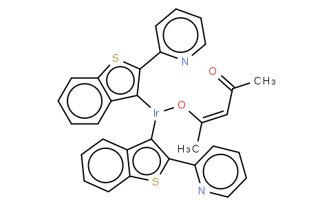 双(2-(2'-苯并噻吩基)吡啶-N,C3')(乙酰丙酮)合铱