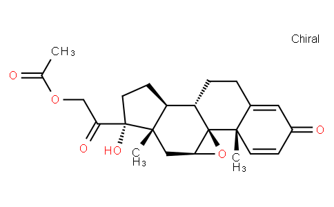 9b,11b-Epoxy-17,21-dihydroxypregna-1,4-diene-3,20-dione 21-acetate