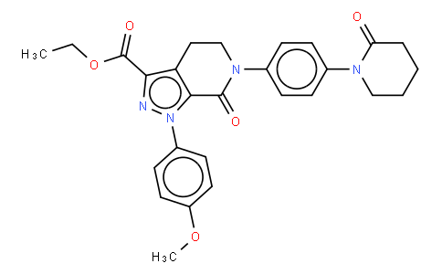 1-(4-甲氧基苯基)-7-氧代-6-[4-(2-氧代哌啶-1-基)苯基]-4,5,6,7-四氢-1H-吡唑并[3,4-c]吡啶-3-羧酸乙酯
