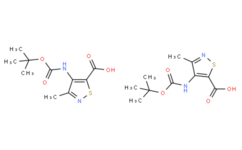 3-methyl-4-[(2-methylpropan-2-yl)oxycarbonylamino]-1,2-thiazole-5-carboxylic acid, 4-tert-Butoxycarbonylamino-3-methyl-isothiazole-5-carboxylic acid