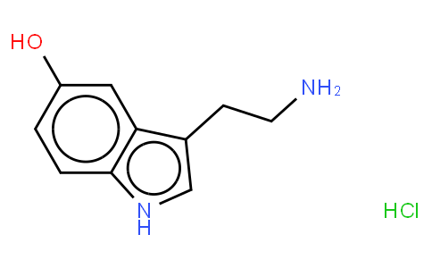 serotonin hydrochloride, 5-HT hydrochloride, 5-hydroxytryptamine hydrochloride, 5-HT hydrochloride, serotonine*HCl, serotonin HCl, serotonin-HCl
