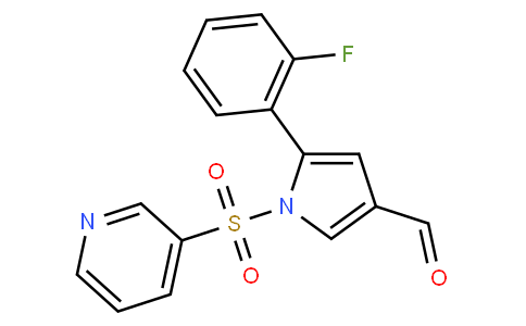 1H-Pyrrole-3-carboxaldehyde, 5-(2-fluorophenyl)-1-(3-pyridinylsulfonyl)-