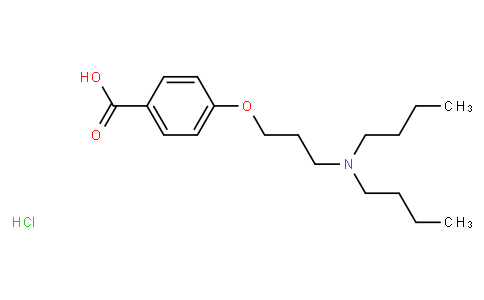 4-[3-(Dibutylamino)propoxy]benzoic acid hydrochloride