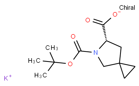 (6S)-5-azaspiro[2.4]heptane-5,6-dicarboxylic acid 5-(1,1-dimethylethyl) ester potassium salt (1:1)