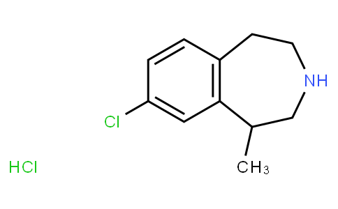 8-Chloro-2,3,4,5-tetrahydro-1-methyl-1H-3-benzazepine hydrochloride (1:1)