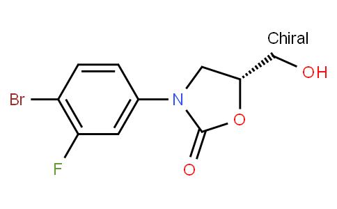 (5R)-3-(4-bromo-3-fluorophenyl)-5-hydroxymethyloxazolidin-2-one