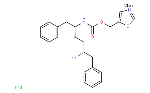 Thiazol-5-ylmethyl (2r,5r)-5-amino-1,6-diphenylhexan-2-ylcarbamate hydrochloride