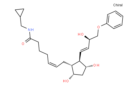 (5Z)-N-(Cyclopropylmethyl)-7-[(1R,2R,3R,5S)-3,5-dihydroxy-2-[(1E,3R)-3-hydroxy-4-phenoxy-1-buten-1-yl]cyclopentyl]-5-heptenamide
